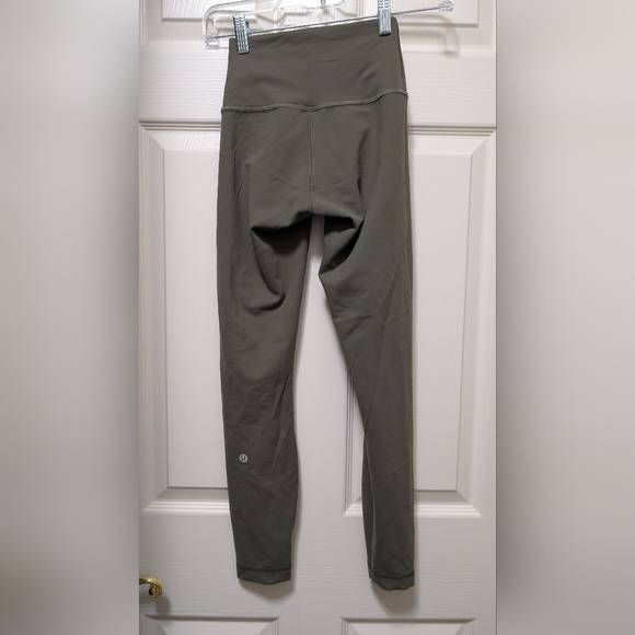 Lululemon Wunder Train Contour Fit High-Rise Tight 25" Army Green Size 2 - Picture 3 of 3